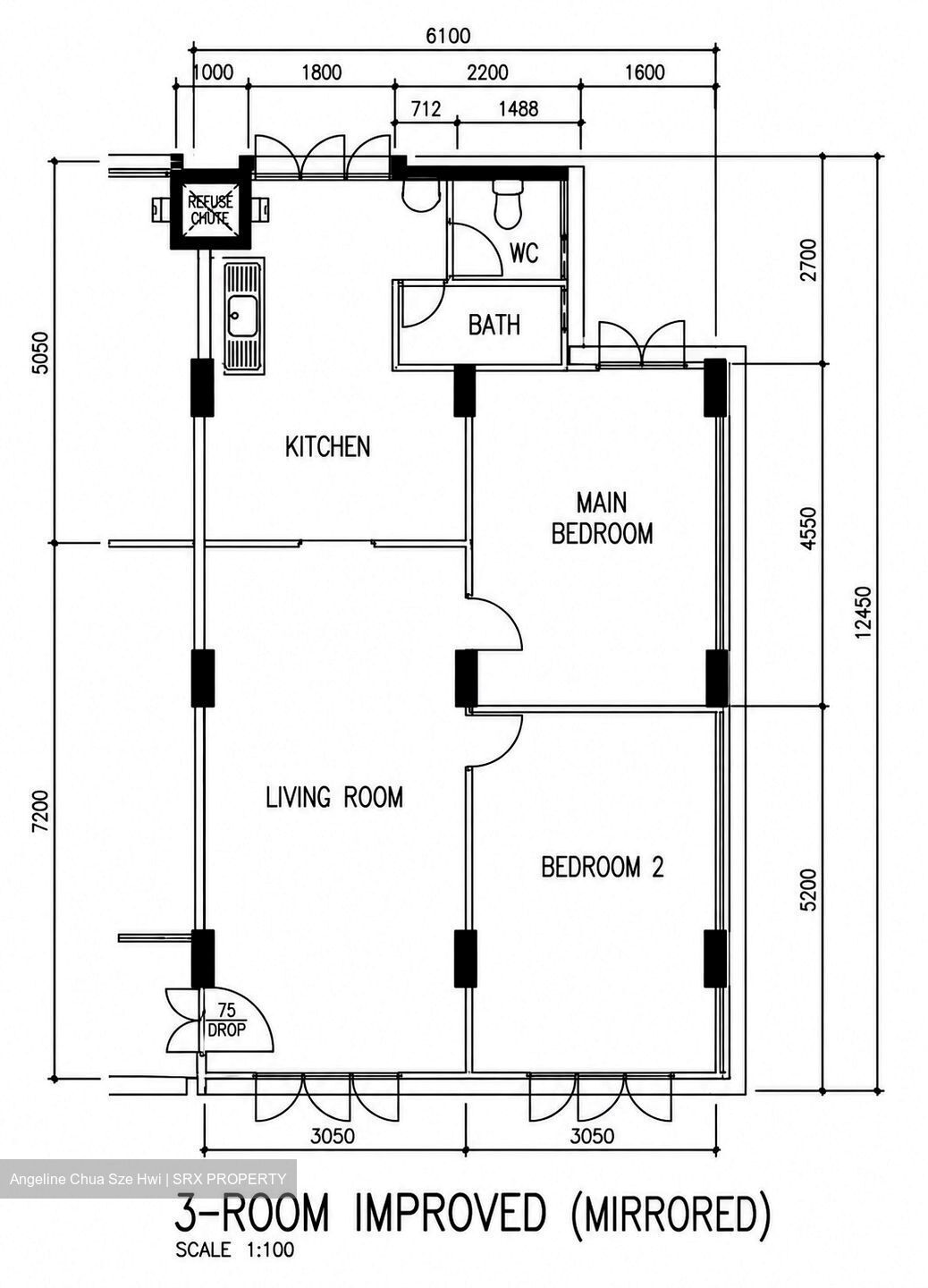 Blk 305 Chuan Village (Serangoon), HDB 3 Rooms #629702841